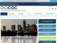 Tablet Screenshot of diocgc.org